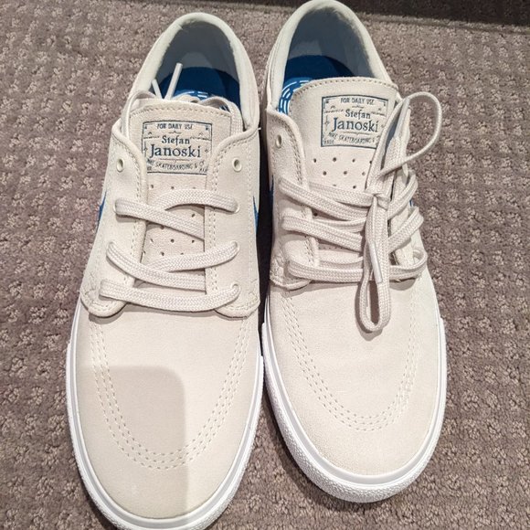 NEW: Nike SB Zoom Stefan Janoski Summit White Court Blue Size 8.5 - Picture 5 of 10